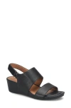 Eurosoft Reba Slingback Wedge Sandal In Black