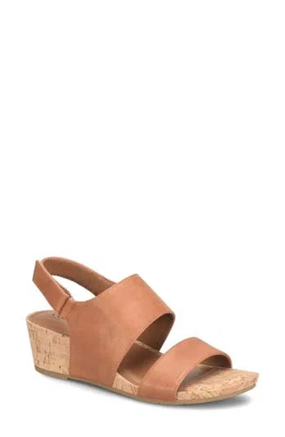 Eurosoft Reba Slingback Wedge Sandal In Brown