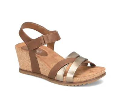 Eurosoft Talia Wedge Sandal In Brown