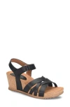Eurosoft Tate Wedge Sandal In Black