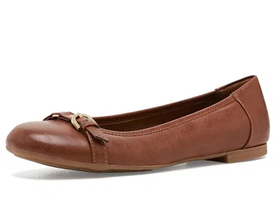 Eurosoft Taya Women's Flat Shoes Luggage: 8 B - Medium, Faux Leather In Brown