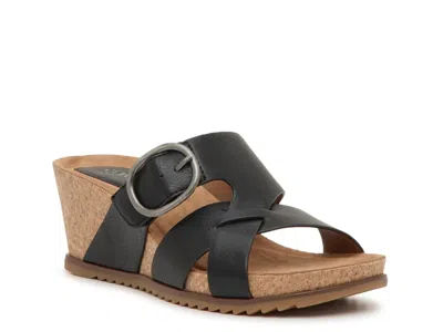 Eurosoft Travers Wedge Sandal In Black