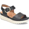 Eurosoft Vera Platform Wedge Sandal In Black