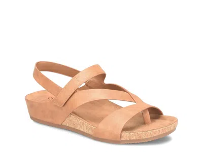 Eurosoft Wide Width Gianetta Wedge Sandal In Brown