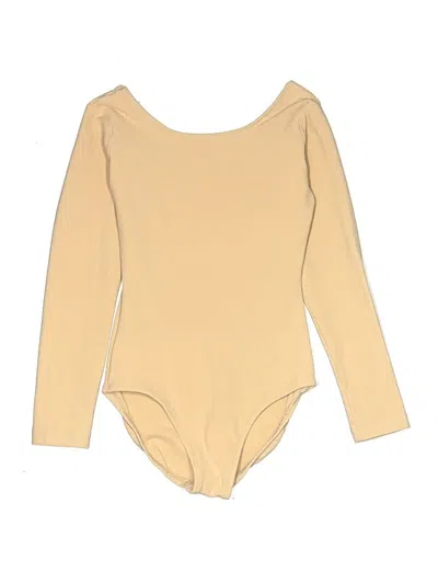 Pre-owned Eurotard Kids' Long Sleeve Onesie In Gold