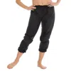 Eurotard Ripstop Womens Warm-up Pants W/pockets In Black