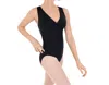 Eurotard Velvet Couture Wrap Leotard In Black In Black