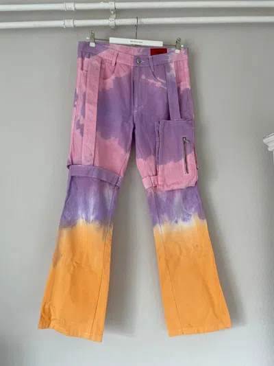 Pre-owned Ev Bravado Multi Dyed Cargo Pants In Multicolor