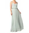 Eva Albi Chiffon Gown Dress In Sage