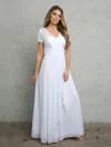 Eva Fashion 3486 Long A Line Formal Mother Of The Bride Dress In White
