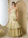 Eva Fashion 3507 Evening Long Formal Prom Dress In Neutral