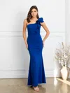 Eva Fashion 3515 Fitted Long Formal Ruffled Prom Dress In Blue