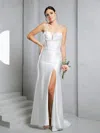 Eva Fashion 3518 Simple Long Fitted Corset Wedding Dress In White