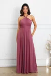 Eva Fashion 3520 Long Formal A Line Bridesmaid Dress In Pink