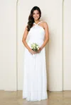 Eva Fashion 3520 Long Simple A Line Wedding Dress In White