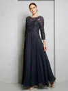 Eva Fashion 5248 Long Formal Mother Of The Bride Dress In Black