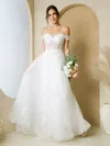 Eva Fashion 5270 Long Bridal A Line Removable Sleeve Wedding Dress In White