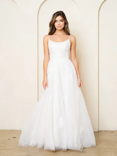 Eva Fashion 5296 Bridal Gown Long A Line Lace Wedding Dress In Red