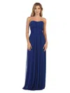 Eva Fashion Convertible Long Bridesmaids Dress In Blue