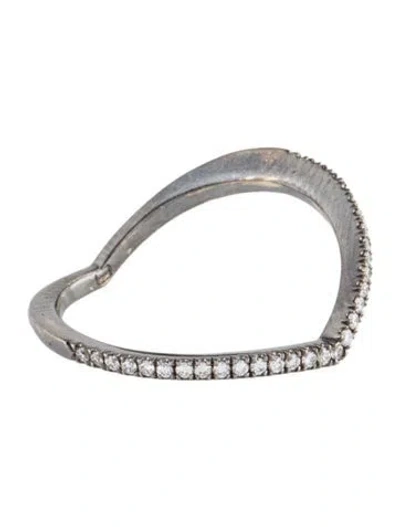 Pre-owned Eva Fehren 18k Diamond Band Ring In Multi