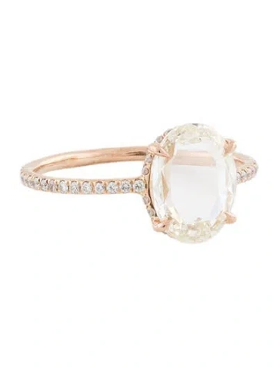 Pre-owned Eva Fehren 18k Diamond Eclat Engagement Ring In Multi