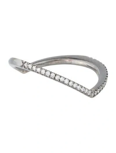 Pre-owned Eva Fehren 18k Diamond Private Band In Multi