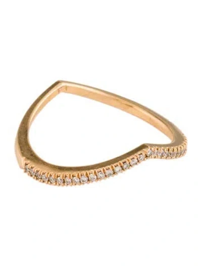 Pre-owned Eva Fehren 18k Diamond Private Band Ring In Multi