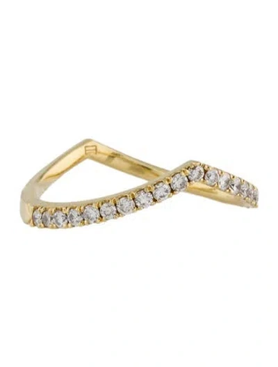 Pre-owned Eva Fehren 18k Diamond Sergeant Band In Multi