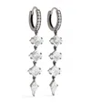 Eva Fehren Blackened White Gold And Diamond Rattlesnake Boa Earrings In Black