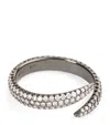 Eva Fehren Blackened White Gold And Diamond Wrap Claw Ring In Black