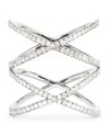 Eva Fehren Blackened White Gold And Diamond Xx Ring In Black