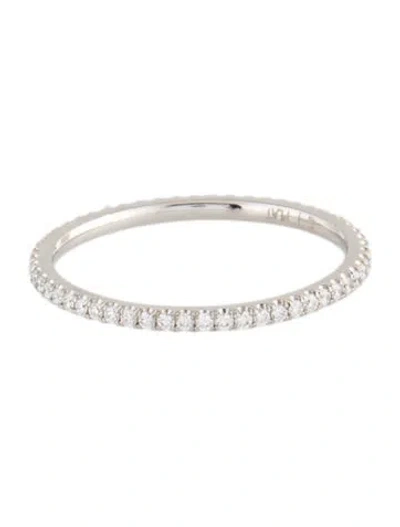 Pre-owned Eva Fehren Platinum Diamond Eternity Band Ring In Multi
