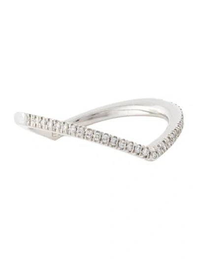Pre-owned Eva Fehren Platinum Diamond Private Band Ring In Multi