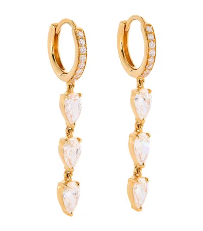 Eva Fehren Yellow Gold And Diamond Boa Iii Hoop Earrings