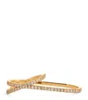 Eva Fehren Yellow Gold And Diamond Double Finger Orbit Ring In Gold