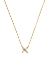 Eva Fehren Yellow Gold And Diamond Exploding X Necklace In Gold