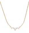 Eva Fehren Yellow Gold And Diamond Prism Necklace In Gold