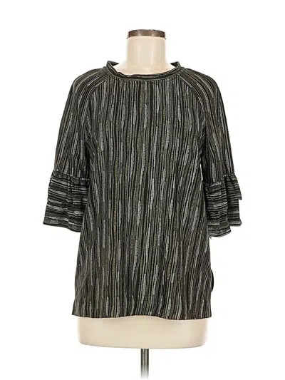 Eva Franco 3/4 Sleeve Blouse In Gray