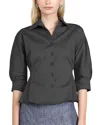 Eva Franco Albright Shirt Top In Black