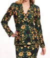 Eva Franco Alexey Jacket In Harvest Bloom In Green
