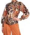 Eva Franco Amalia Top In Glitter Bloom In Multi