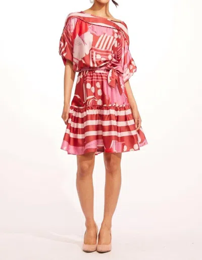 Eva Franco Andrea Mini Dress In Tulipa In Pink