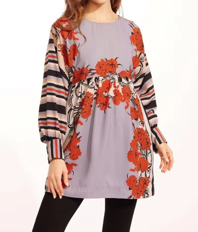 Eva Franco Antonia Dress In Arabesque In Multi