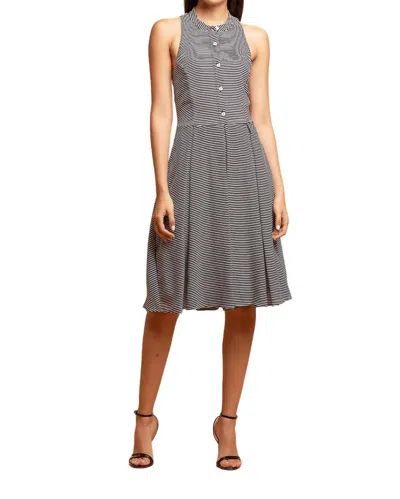 Eva Franco Ariana Dress In Black And White In Multi