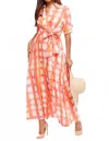 Eva Franco Arma Maxi Dress In Morning Plaid In Multi