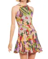 Eva Franco Aviva Mini Dress In Jungle Safari