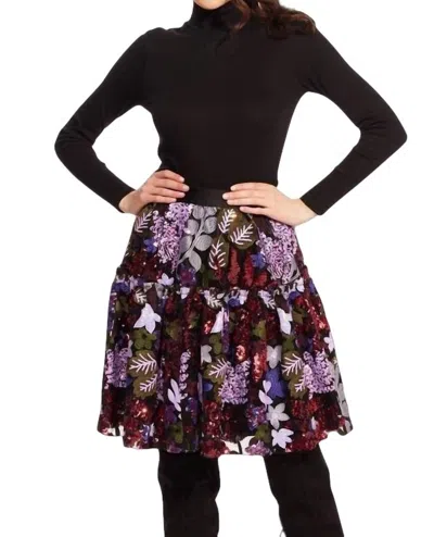 Eva Franco Belle Skirt In Tempest Bloom In Multi