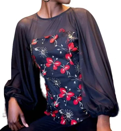 Eva Franco Candace Top In Cardinal In Multi