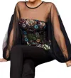 Eva Franco Candace Top In Black