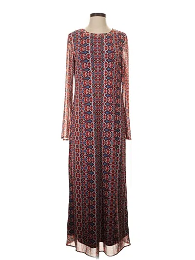 Pre-owned Eva Franco Casual Dress In Burgundy
